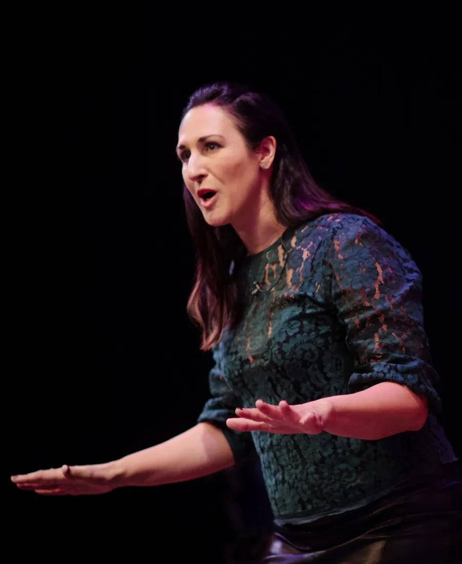 Kristin Darga delivering a keynote